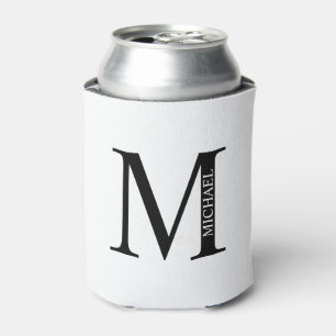 Personalised Monogram and Name Can Cooler