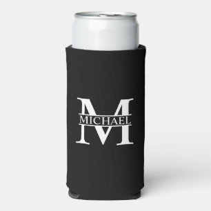 Personalised Monogram and Name Can Cooler