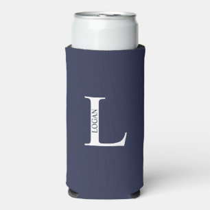 Personalised Monogram and Name Can Cooler