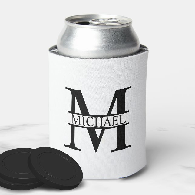 Personalised Monogram and Name Can Cooler (Creator Uploaded)