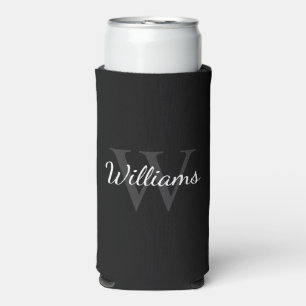 Personalised Monogram and Name Can Cooler