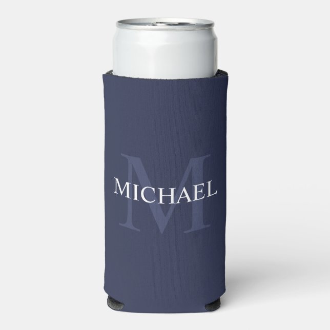 Personalised Monogram and Name Can Cooler (Seltzer Front)