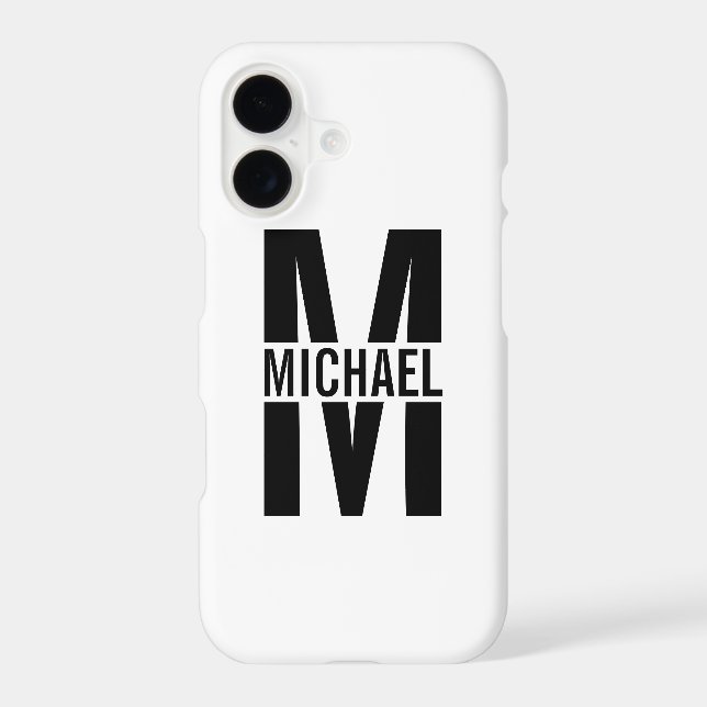 Personalised Monogram and Name Case-Mate iPhone Ca (Back)