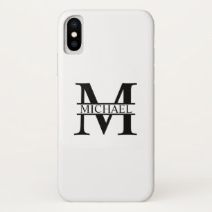 Personalised Monogram and Name iPhone X Case