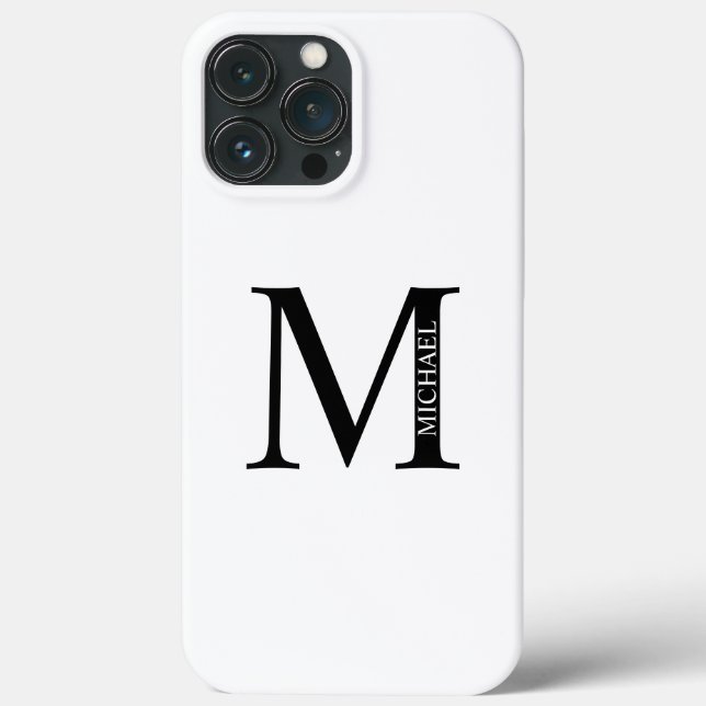 Personalised Monogram and Name Case-Mate iPhone Case (Back)