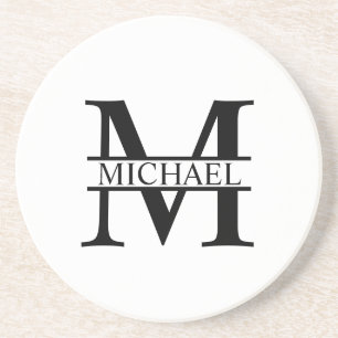 Personalised Monogram and Name Coaster