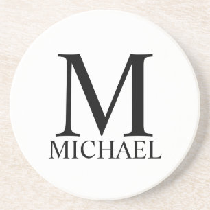 Personalised Monogram and Name Coaster