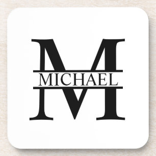 Personalised Monogram and Name Coaster
