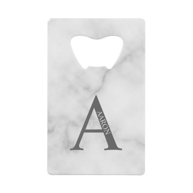 Personalised Monogram and Name Credit Card Bottle  (Front)