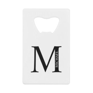 Personalised Monogram and Name Credit Card Bottle 
