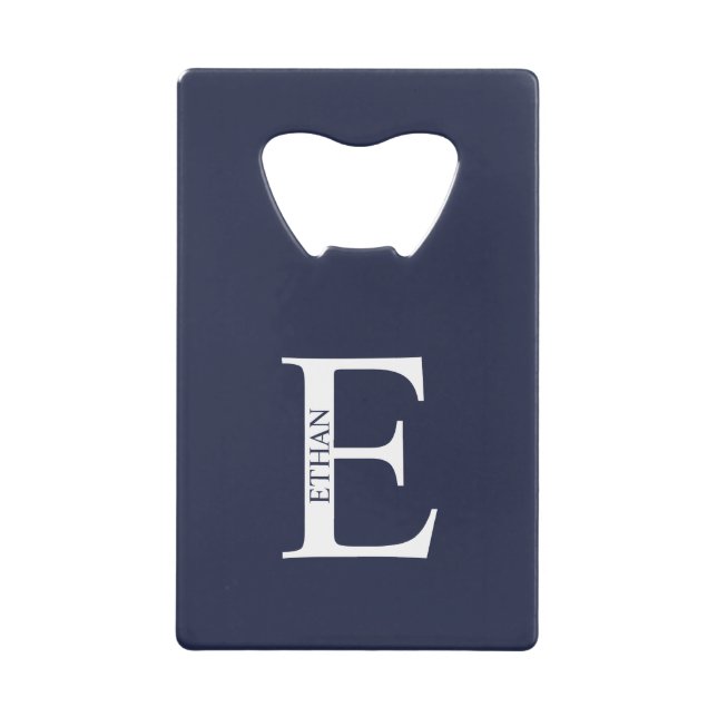 Personalised Monogram and Name Credit Card Bottle  (Front)