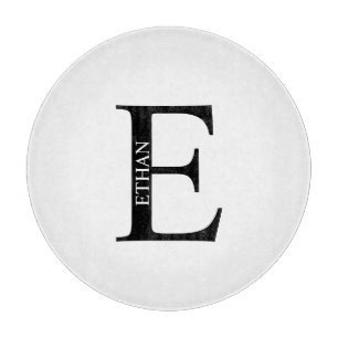 Personalised Monogram and Name Cutting Board