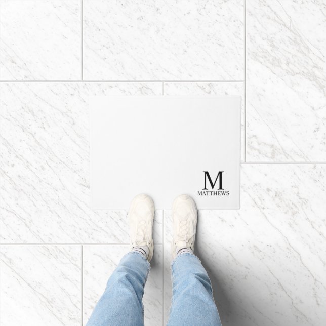 Personalised Monogram and Name Doormat (Indoor)