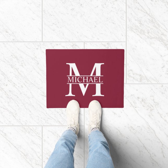 Personalised Monogram and Name Doormat (Indoor)