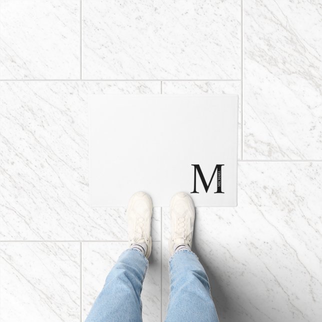 Personalised Monogram and Name Doormat (Indoor)