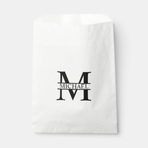 Personalised Monogram and Name Favour Bag