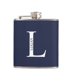 Personalised Monogram and Name Flask