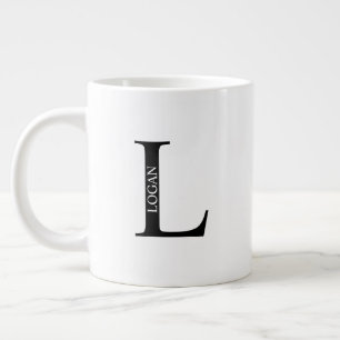 Personalised Monogram and Name Giant Coffee Mug