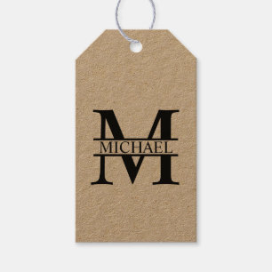 Personalised Monogram and Name Gift Tags