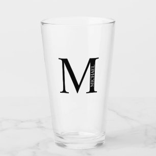Personalised Monogram and Name Glass