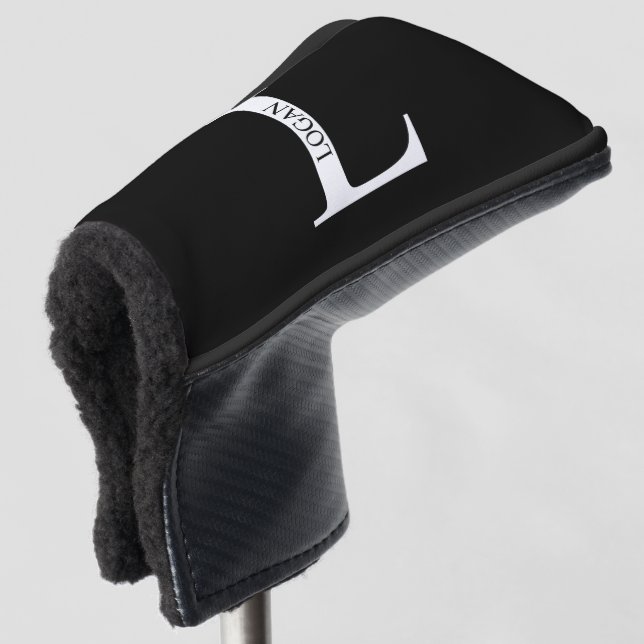 Personalised Monogram and Name Golf Head Cover (3/4 Front)