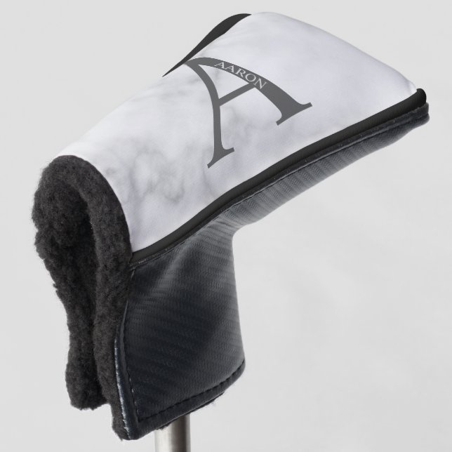Personalised Monogram and Name Golf Head Cover (3/4 Front)
