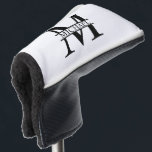 Personalised Monogram and Name Golf Head Cover<br><div class="desc">Personalised Monogram and Name Gifts
featuring personalised monogram in classic serif font style with box of name in the middle of monogram.

Perfect as father's day gifts for dad,  gifts for grandfather,  husband and more.</div>