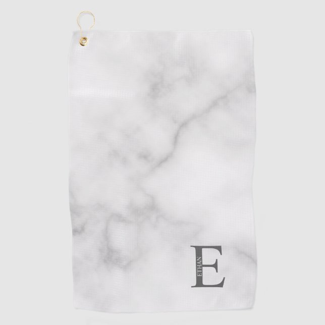 Personalised Monogram and Name Golf Towel (Front)