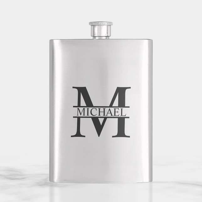 Personalised Monogram and Name Hip Flask (Creator Uploaded)