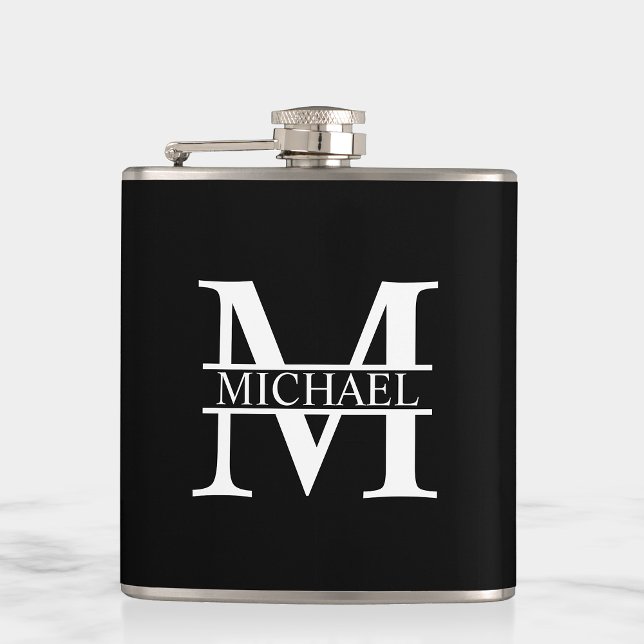 Personalised Monogram and Name Hip Flask (Creator Uploaded)