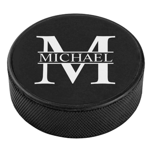 Personalised Monogram and Name Hockey Puck (3/4)