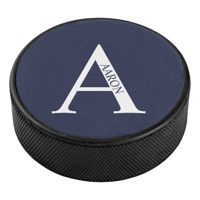 Personalised Monogram and Name Hockey Puck (3/4)