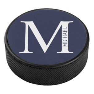 Personalised Monogram and Name Hockey Puck