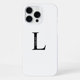 Personalised Monogram and Name iPhone 16 Pro Max Case