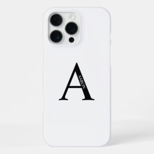 Personalised Monogram and Name iPhone 16 Pro Max Case