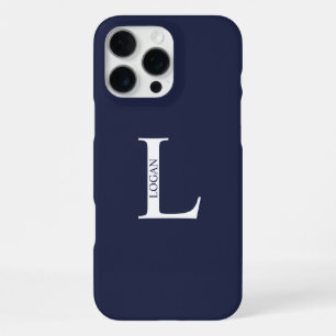 Personalised Monogram and Name iPhone 16 Pro Max Case