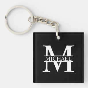 Personalised Monogram and Name Key Ring