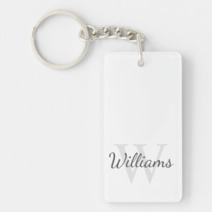 Personalised Monogram and Name Key Ring