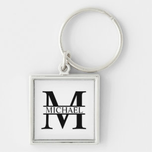 Personalised Monogram and Name Key Ring