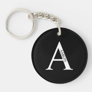 Personalised Monogram and Name Keychain