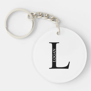 Personalised Monogram and Name Keychain