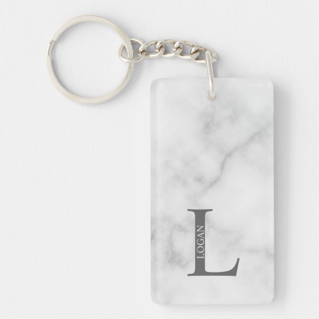 Personalised Monogram and Name Keychain (Front)
