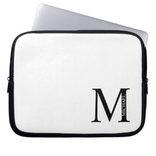 Personalised Monogram and Name Laptop Sleeve