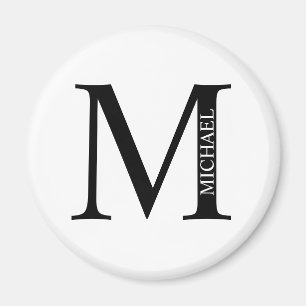 Personalised Monogram and Name Magnet