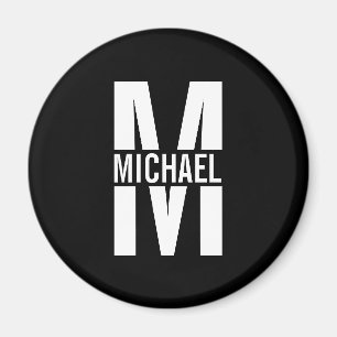 Personalised Monogram and Name Magnet
