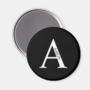 Personalised Monogram and Name Magnet