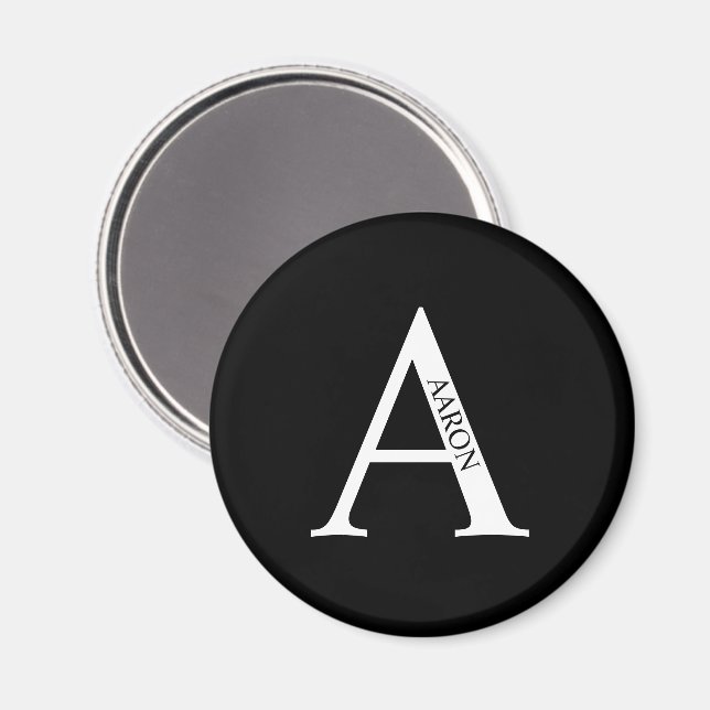 Personalised Monogram and Name Magnet (Front/Back)