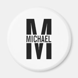 Personalised Monogram and Name Magnet