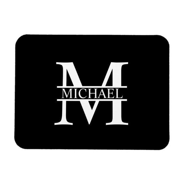 Personalised Monogram and Name Magnet (Horizontal)