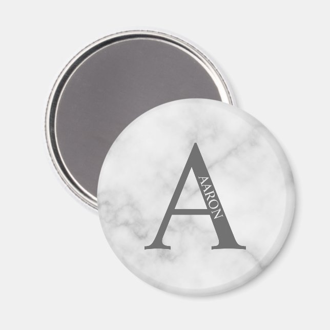 Personalised Monogram and Name Magnet (Front/Back)